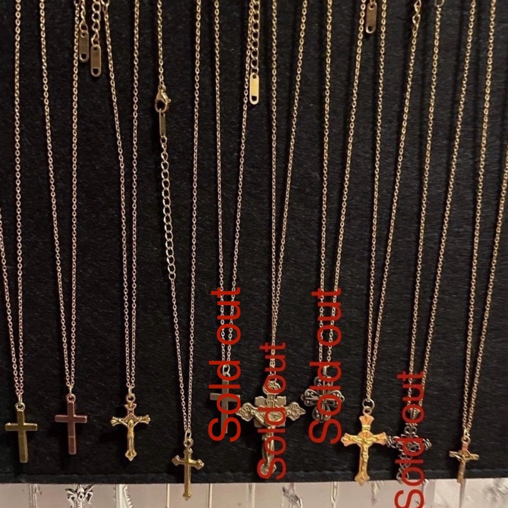 Gold Cross Necklaces
